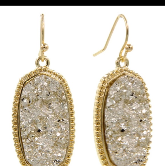 Earring druzy aguta earring - Picture 2 of 3